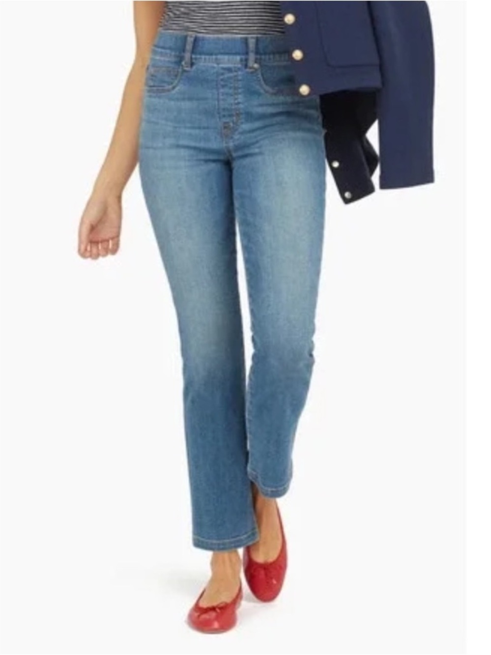 Spanx Straight Leg Jeans - Vintage Indigo  M #FF